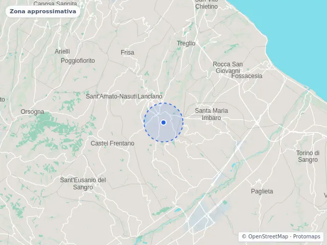 Mappa di Lanciano, Chieti