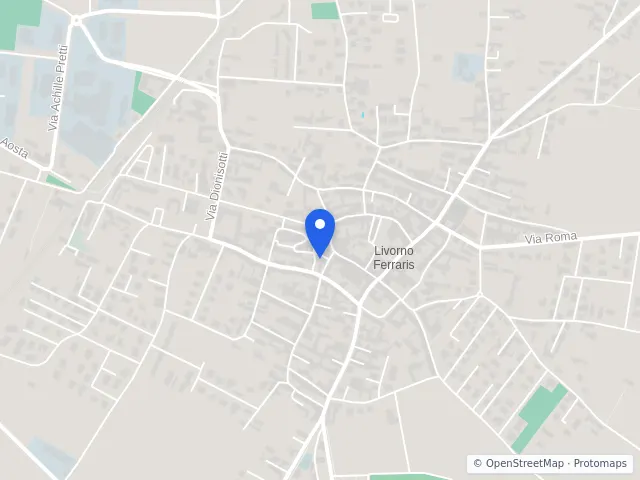 Mappa di Livorno Ferraris, Vercelli