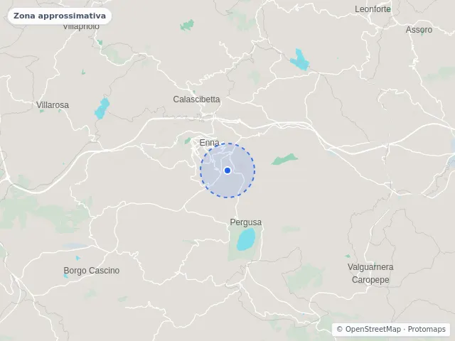 Mappa di Enna