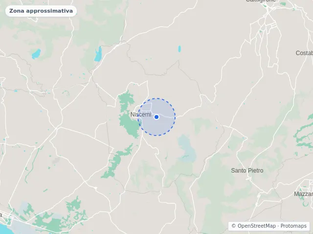 Mappa di Niscemi, Caltanissetta