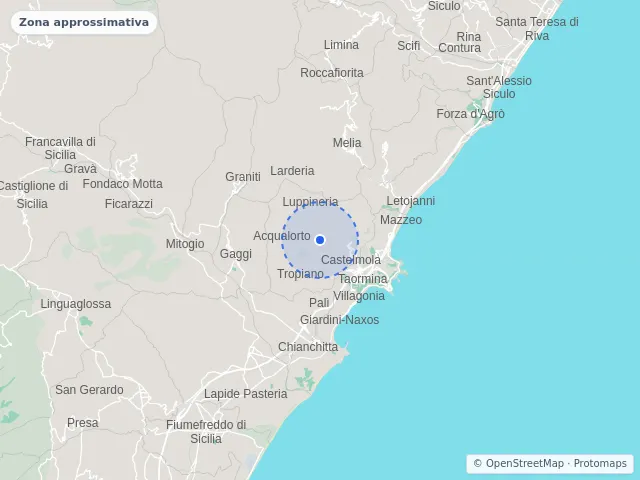 Mappa di Castelmola, Messina