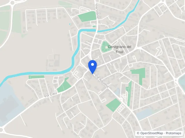 Mappa di Cervignano del Friuli, Udine