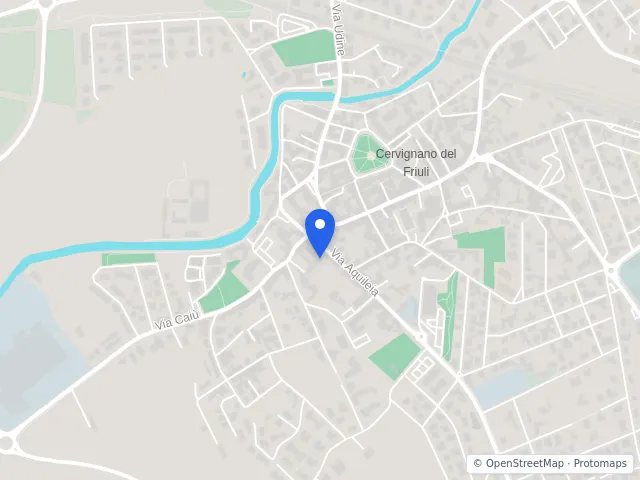 Mappa di Cervignano del Friuli, Udine
