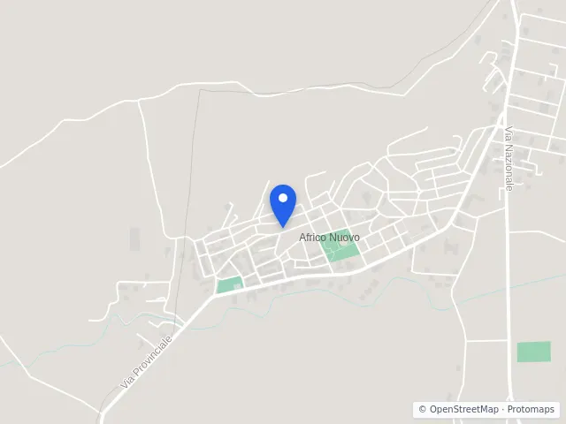 Mappa di Africo, Reggio di Calabria