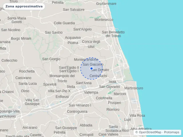 Mappa di Monteprandone, Ascoli Piceno