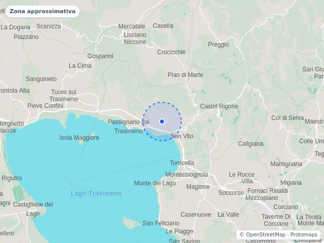 Mappa di Passignano sul Trasimeno, Perugia