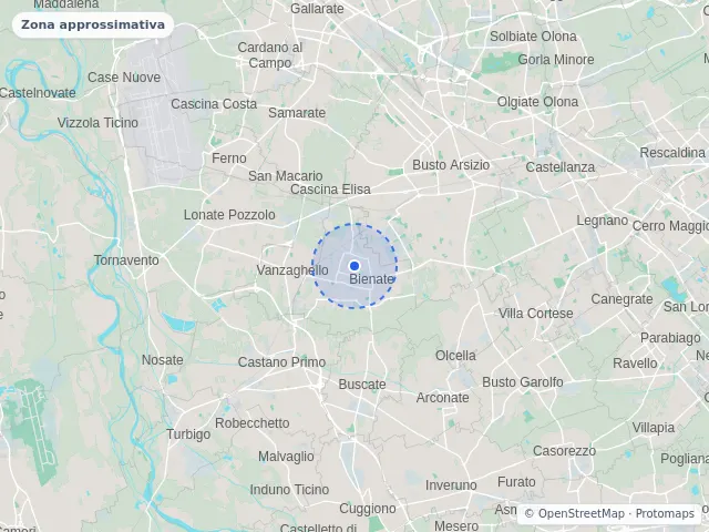 Mappa di Magnago, Milano