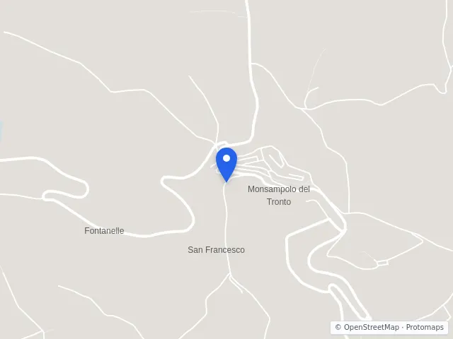 Mappa di Monsampolo del Tronto, Ascoli Piceno