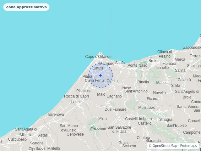 Mappa di Capo d'Orlando, Messina