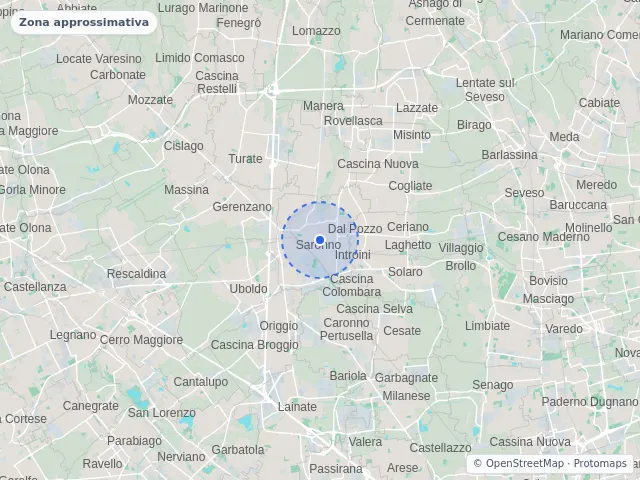 Mappa di Saronno, Varese