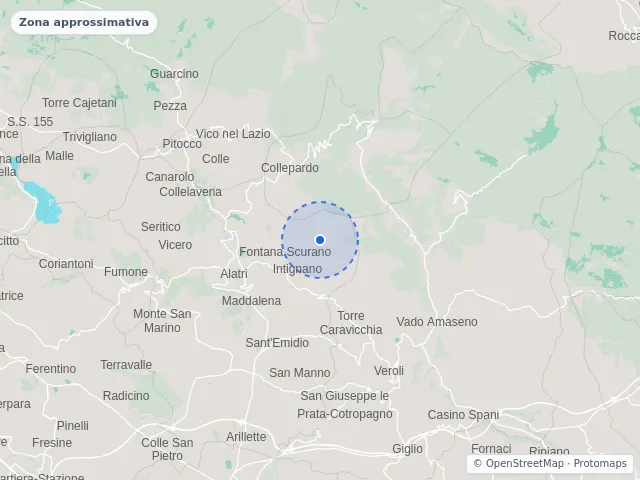 Mappa di Alatri, Frosinone