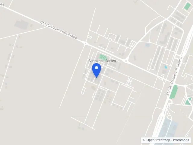 Mappa di Scanzano Jonico, Matera