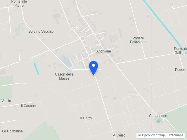 Mappa di Ponte Buggianese, Pistoia