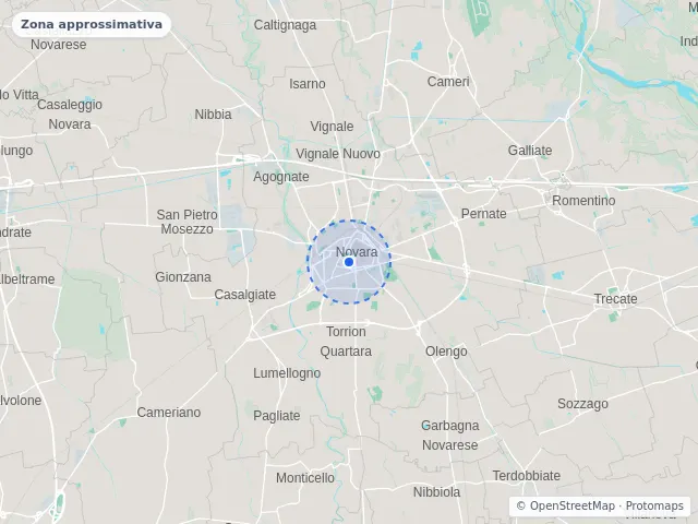 Mappa di Novara