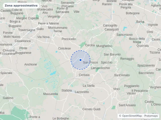 Mappa di Larciano, Pistoia