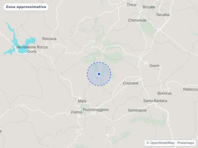 Mappa di Cossoine, Sassari