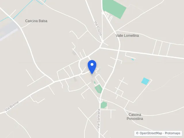 Mappa di Valle Lomellina, Pavia