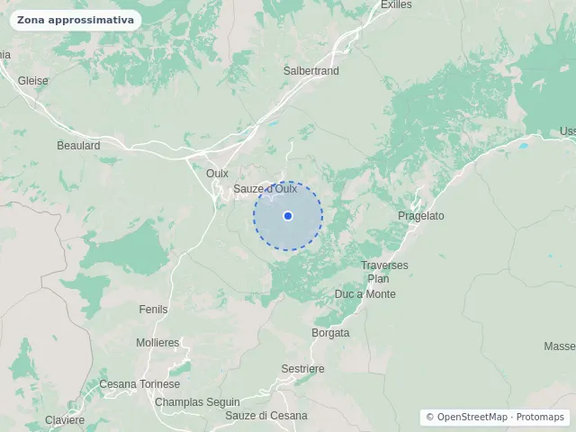 Mappa di Sauze d'Oulx, Torino