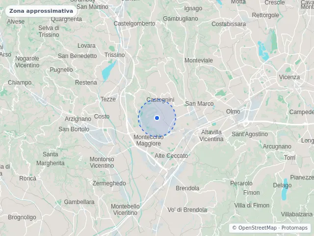 Mappa di Montecchio Maggiore, Vicenza