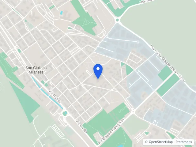 Mappa di San Giuliano Milanese, Milano