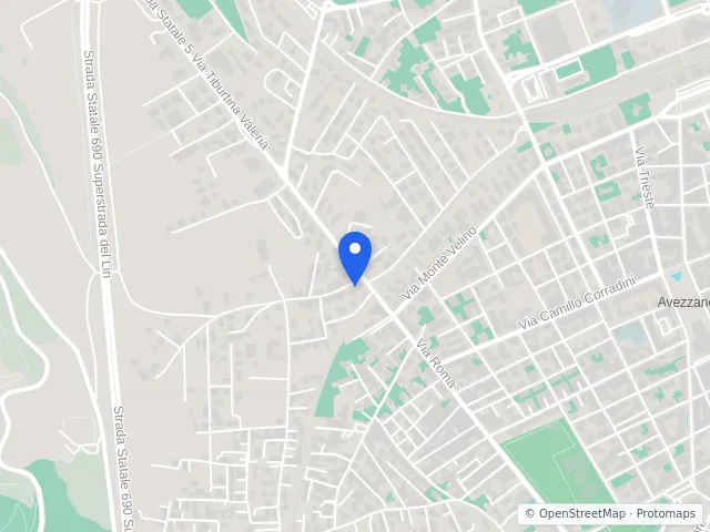 Mappa di Avezzano, L'Aquila