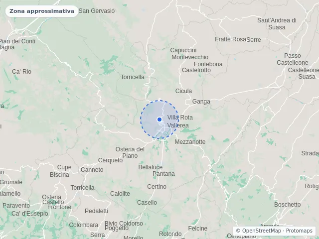Mappa di Pergola, Pesaro e Urbino