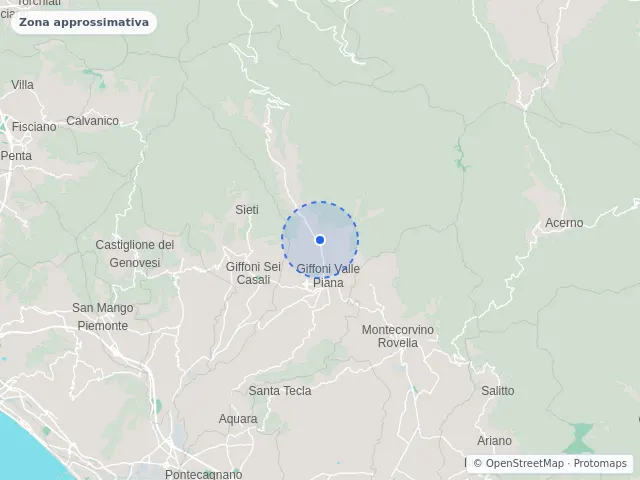 Mappa di Giffoni Valle Piana, Salerno