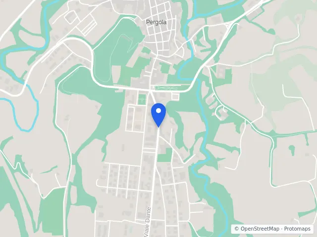 Mappa di Pergola, Pesaro e Urbino