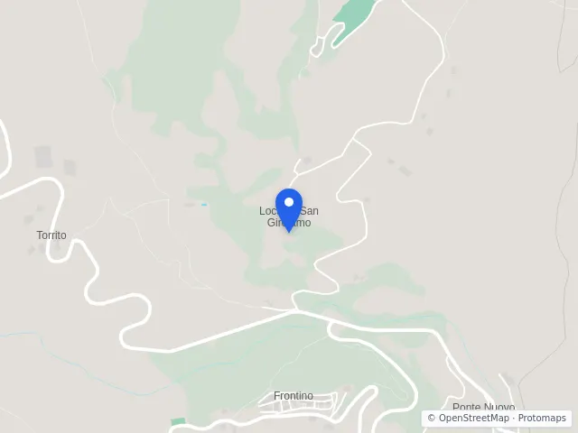 Mappa di Frontino, Pesaro e Urbino