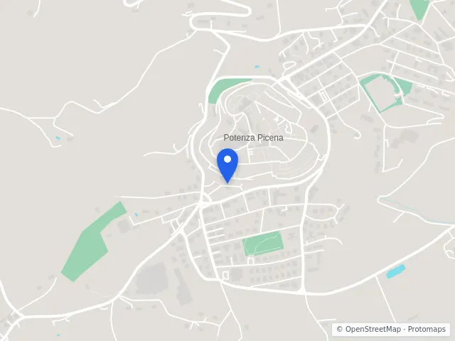 Mappa di Potenza Picena, Macerata