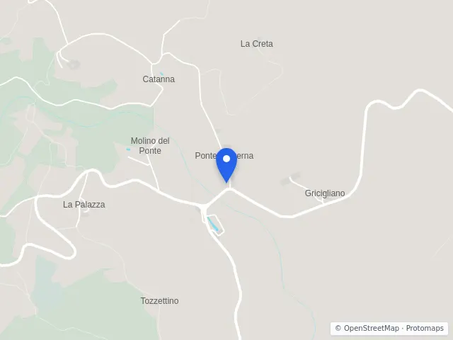 Mappa di Caprese Michelangelo, Arezzo