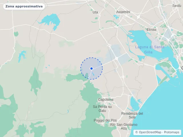 Mappa di Assemini, Cagliari