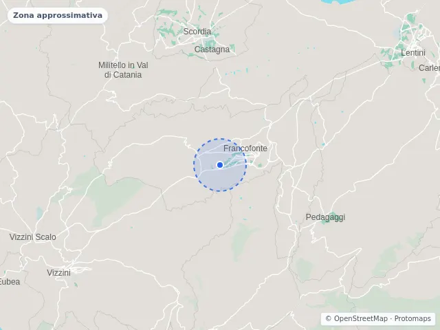 Mappa di Francofonte, Siracusa