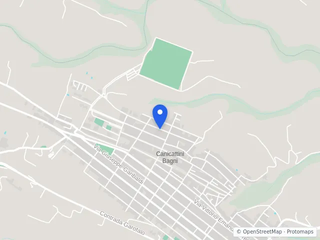 Mappa di Canicattini Bagni, Siracusa