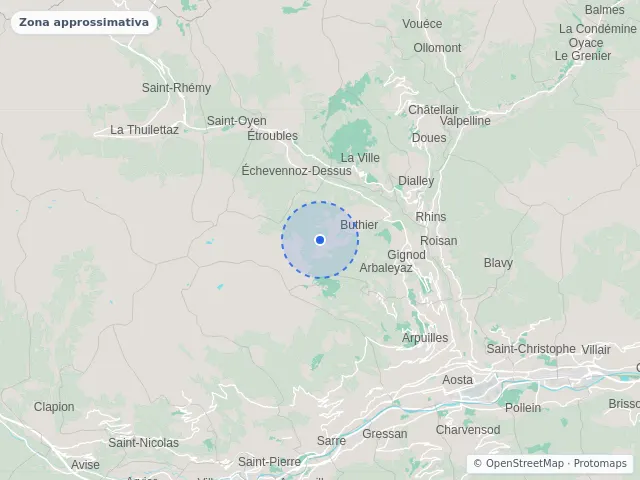 Mappa di Gignod, Aosta