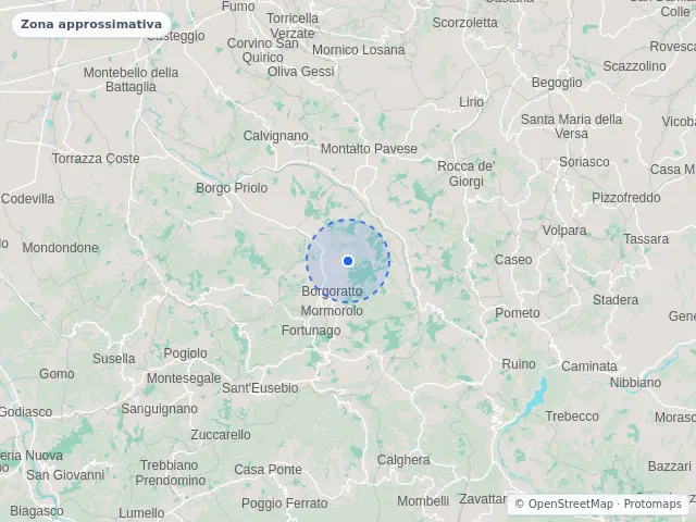 Mappa di Borgoratto Mormorolo, Pavia