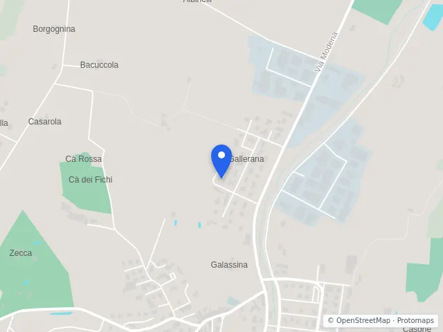 Mappa di Castelvetro di Modena, Modena