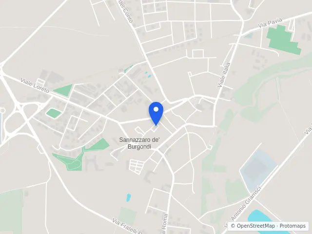 Mappa di Sannazzaro de' Burgondi, Pavia