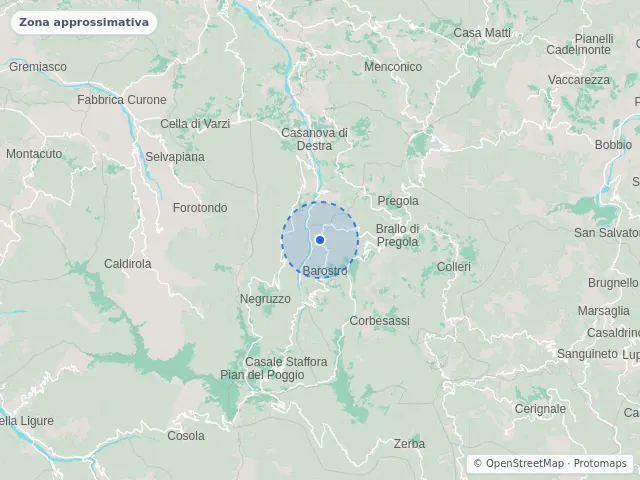 Mappa di Santa Margherita di Staffora, Pavia