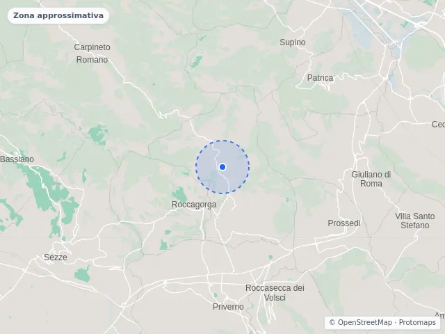 Mappa di Maenza, Latina