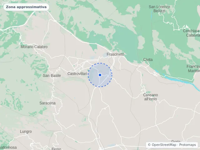 Mappa di Castrovillari, Cosenza