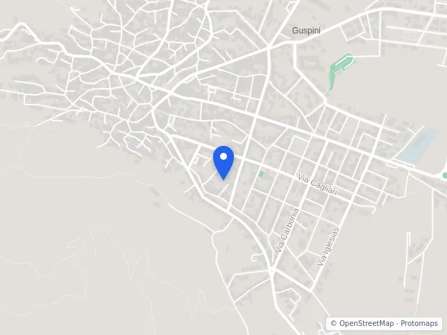 Mappa di Guspini, Sud Sardegna