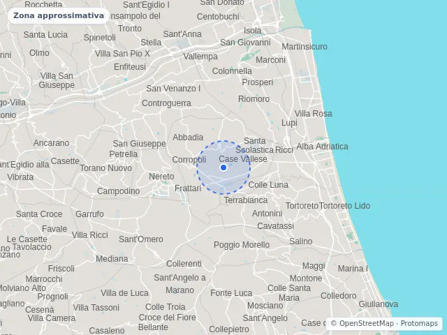 Mappa di Corropoli, Teramo