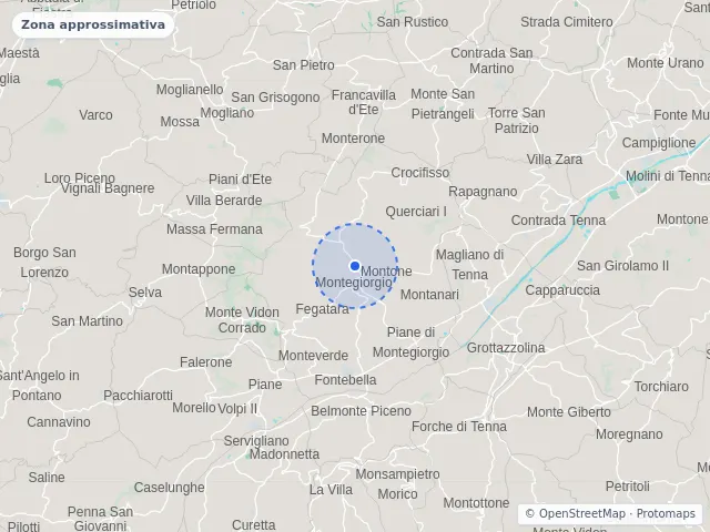Mappa di Montegiorgio, Fermo