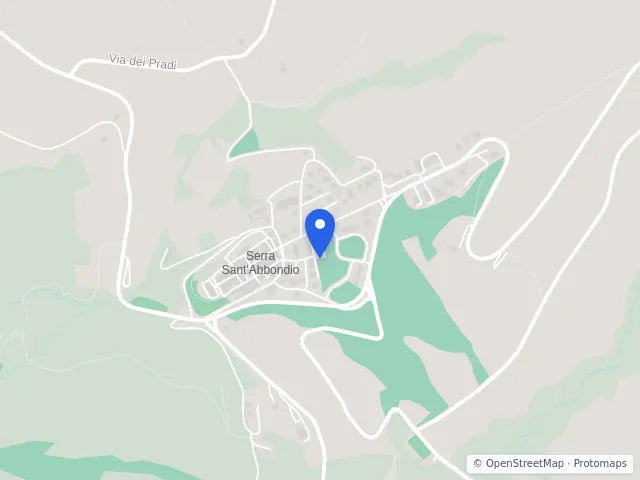 Mappa di Serra Sant'Abbondio, Pesaro e Urbino