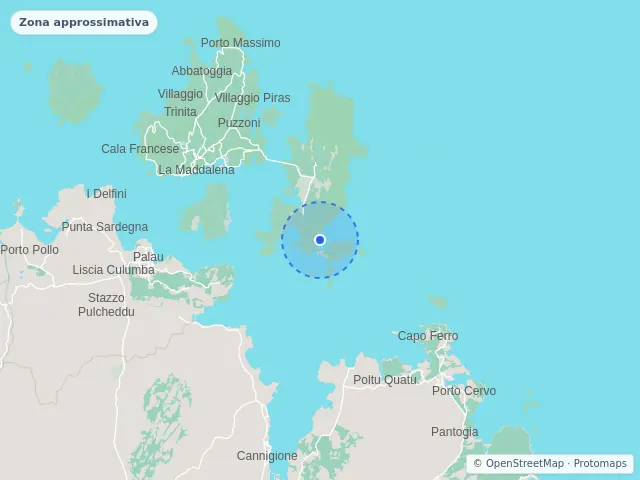 Mappa di La Maddalena, Sassari
