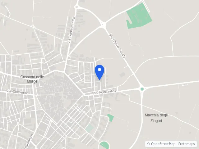 Mappa di Cassano delle Murge, Bari