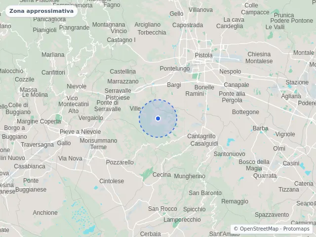 Mappa di Serravalle Pistoiese, Pistoia