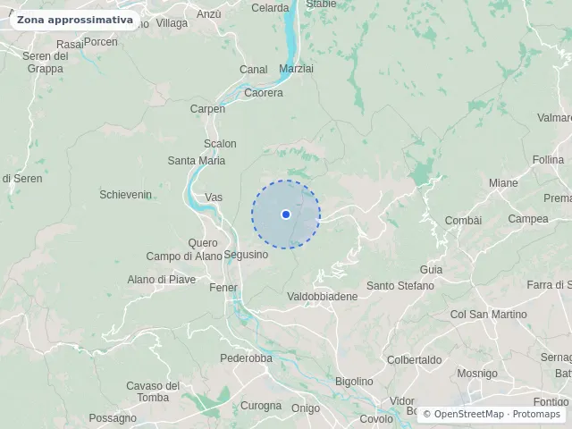 Mappa di Segusino, Treviso
