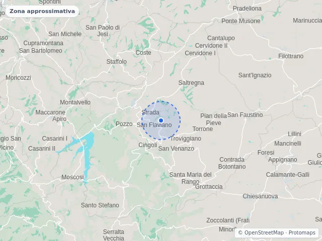Mappa di Cingoli, Macerata